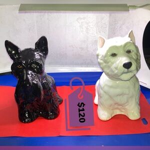 Royal Adderley West Highland & Scottish Terrier Blended Scotch Whiskey Decanters